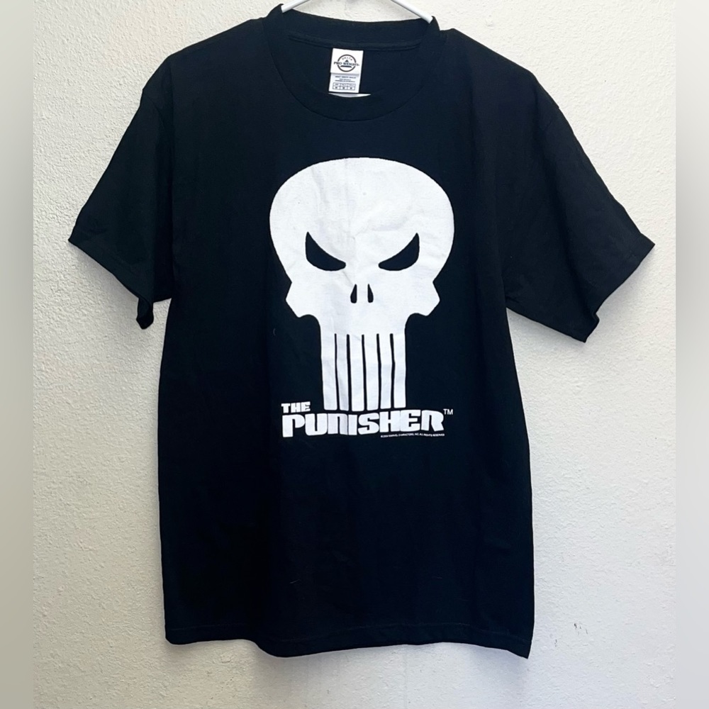 VTG‎ Y2K 2004 Marvel The Punisher Men’s Size M Medium Black T Shirt